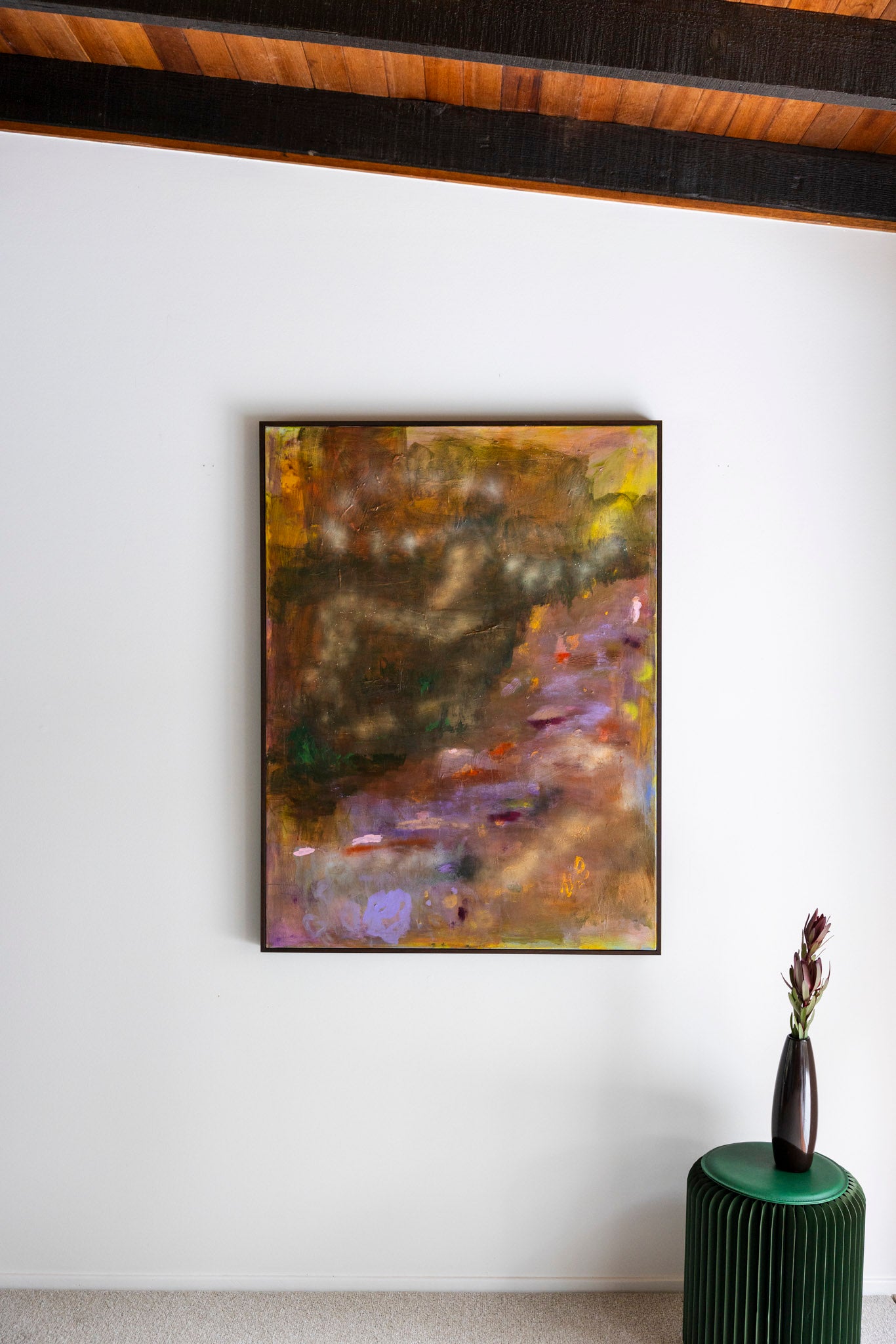 Marisabel Gonzalez's "Under The Weight Of Summer" artwork featuring vibrant colors and abstract summer-inspired design.