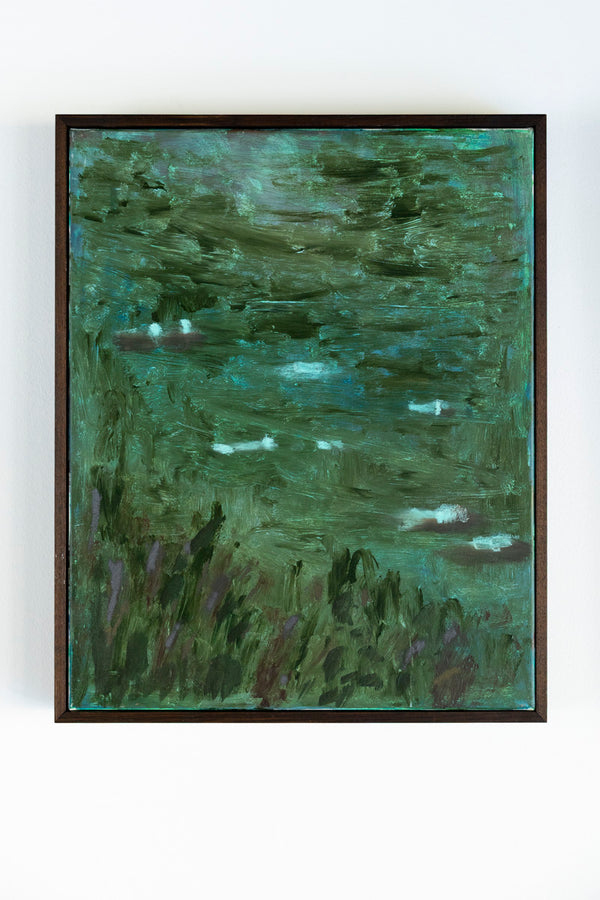 Marisabel Gonzalez artwork titled "The Quiet After The Rain" featuring a serene landscape scene with soft colors and peaceful atmosphere.